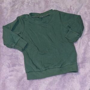Unbranded Unisex Baby Solid Teal Green Sweatshirt Size 3-6 Months